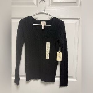 St. John's Bay Classic Black V-Neck‎ Sweater